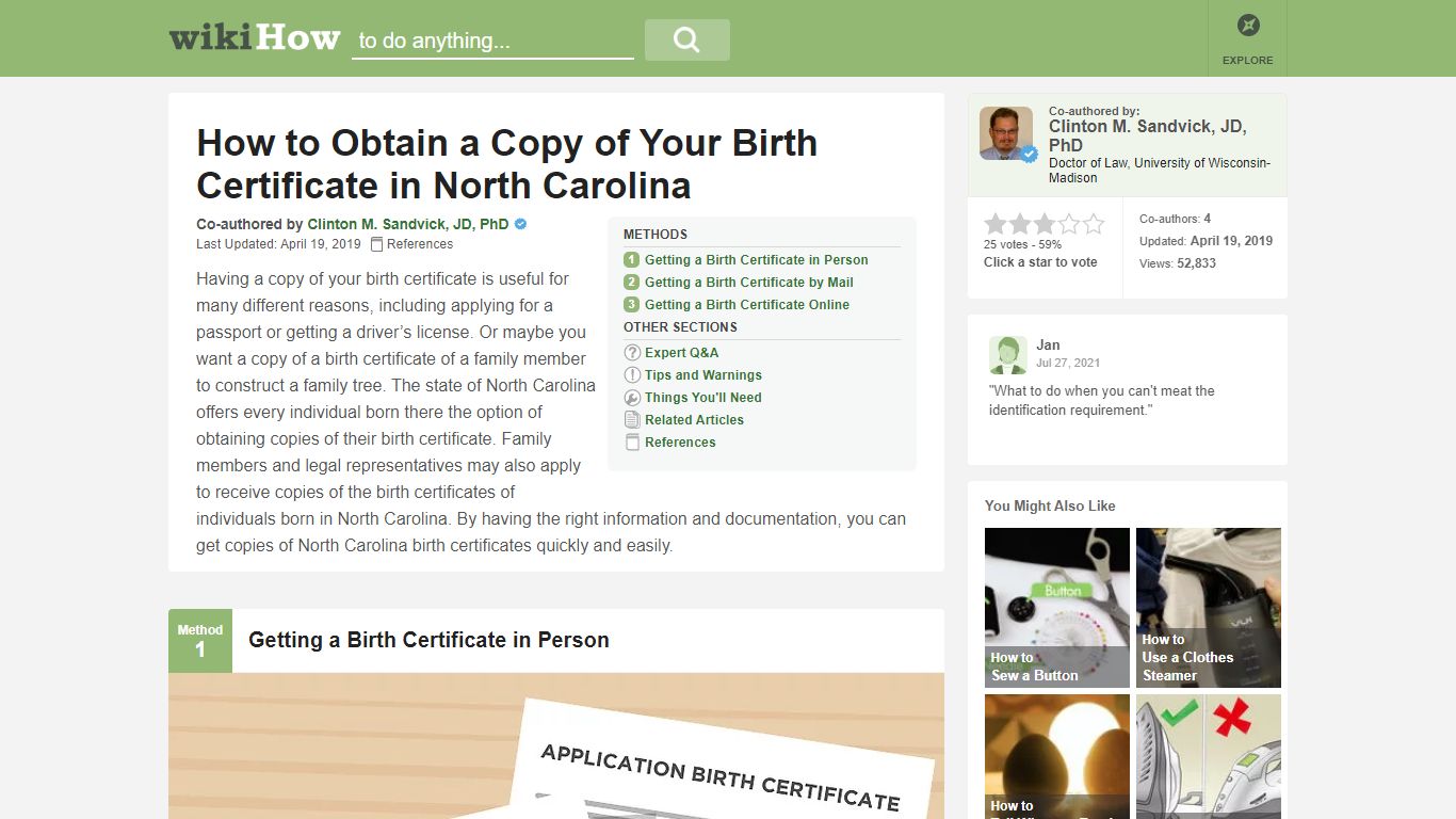 3 Ways to Obtain a Copy of Your Birth Certificate in North Carolina